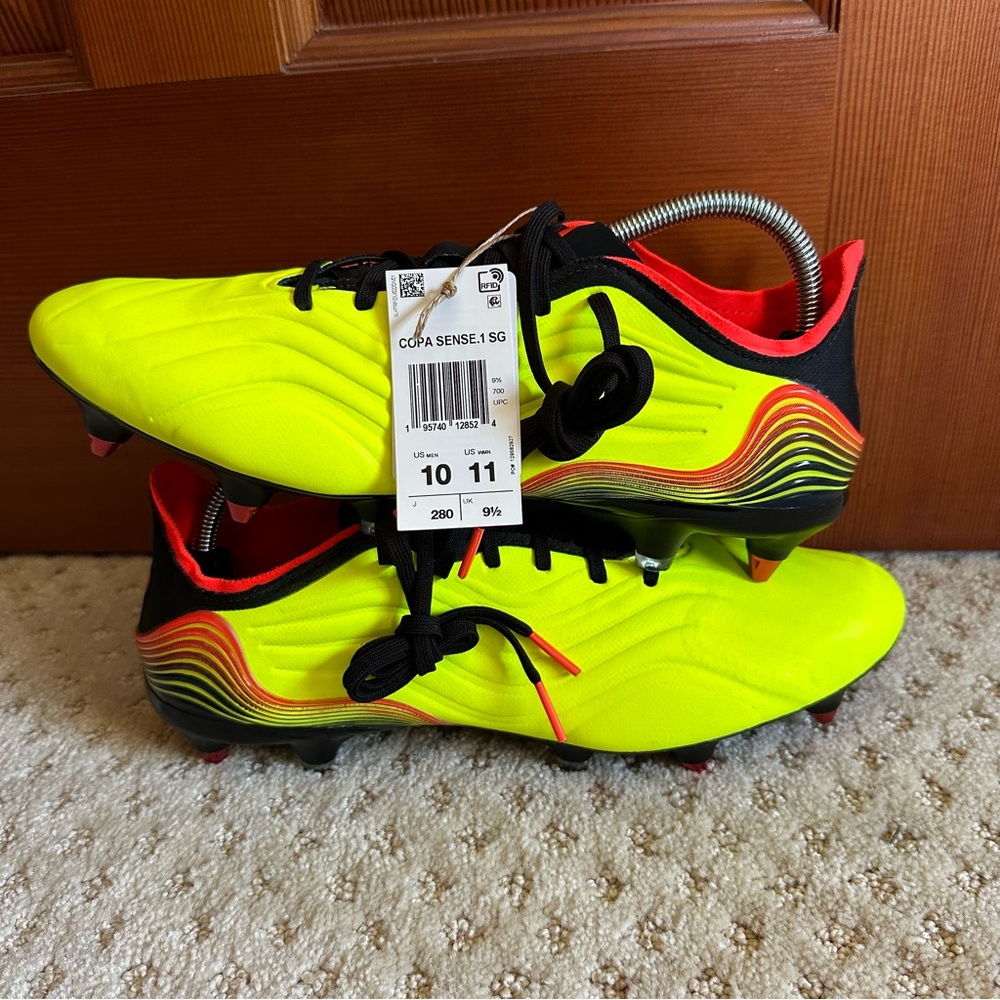 BNOWB adidas Copa Sense.1 SG Soccer Cleats, Size 10, 11